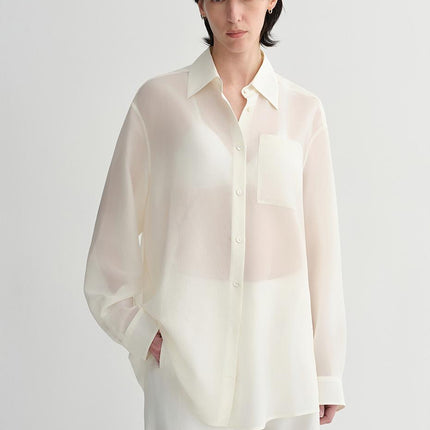 Women’s Silk Acetate Loose Shirt