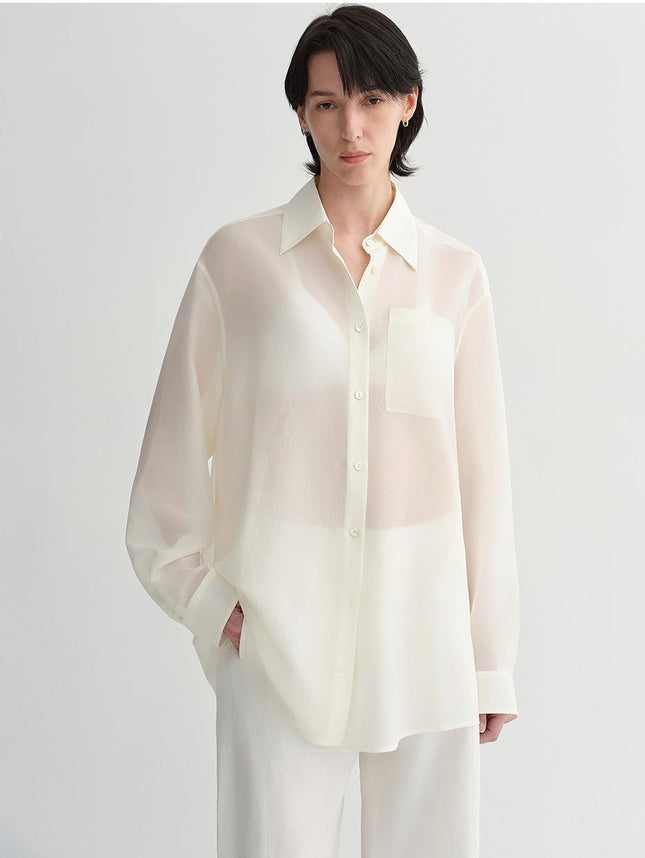 Women’s Silk Acetate Loose Shirt