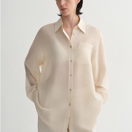 Women’s Silk Acetate Loose Shirt