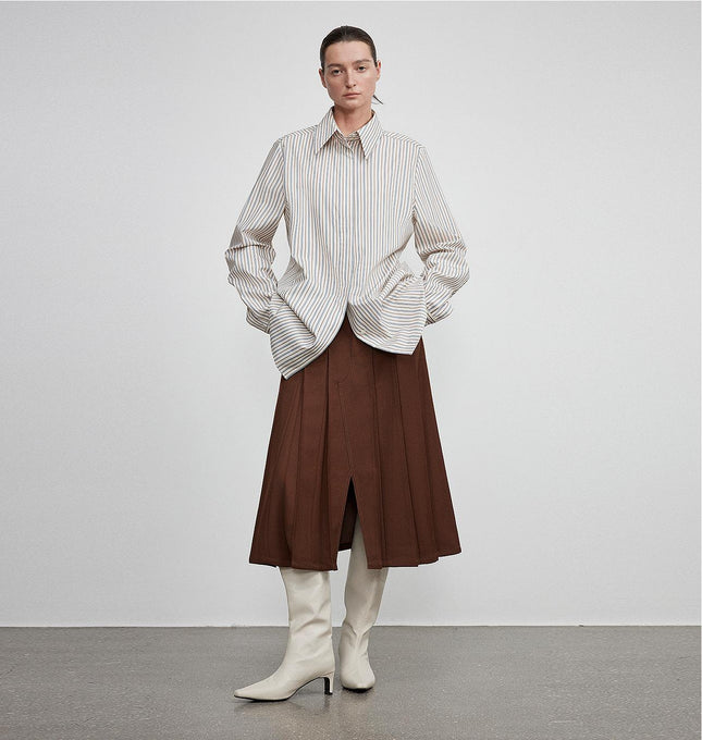 Women’s Draped Longline Elegant Shirt