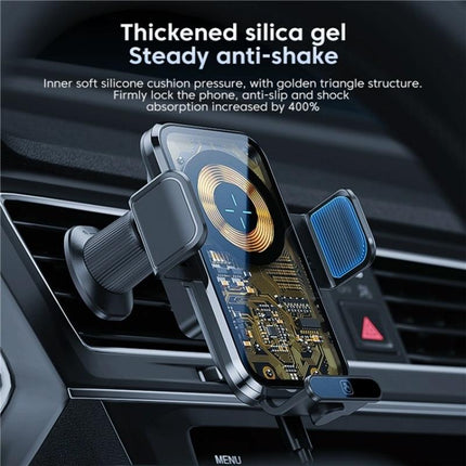 NNEIDS High Power Car Wireless Charger With Phone Bracket - Transparent 66W