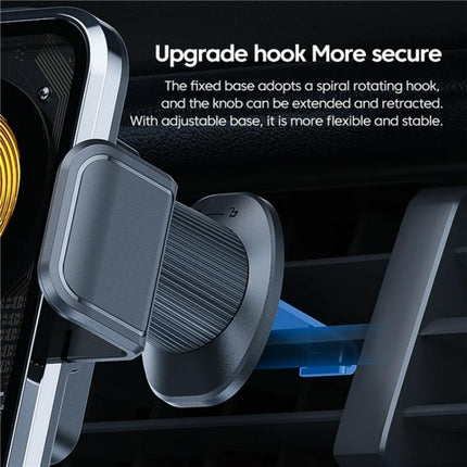 NNEIDS High Power Car Wireless Charger With Phone Bracket - Transparent 66W