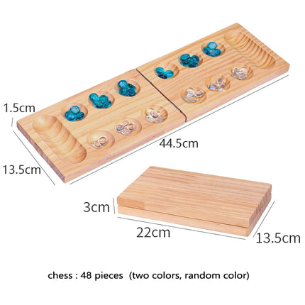 Wooden Mancala Board Game