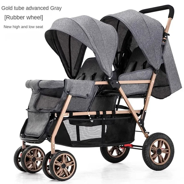 Lightweight Tandem Twin Baby Stroller