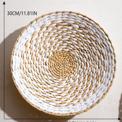 Boho Woven Wall Basket Decor