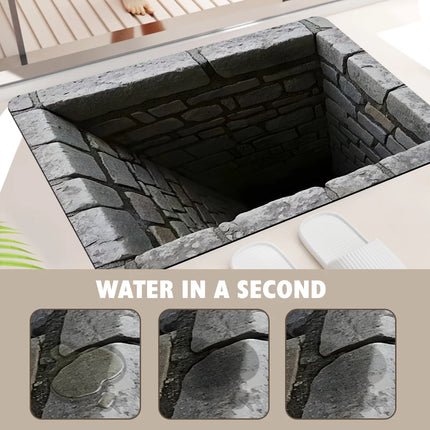 3D Optical Illusion Welcome Mat