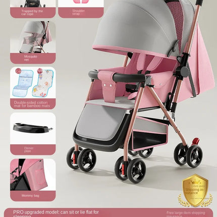 Lightweight Foldable Baby Stroller