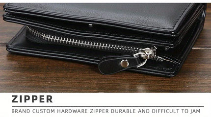 PU Leather Zipper Wallet