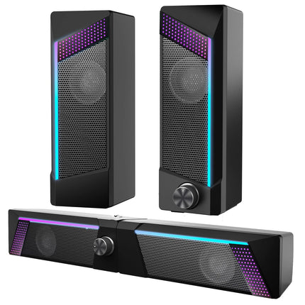 USB Desktop Speakers with RGB Lights