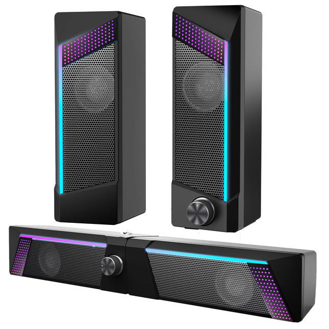 USB Desktop Speakers with RGB Lights