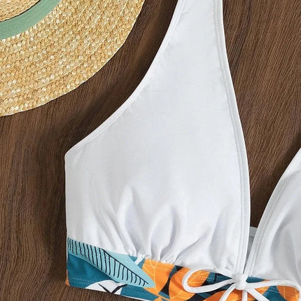 High-Waist Printed Bikini Set