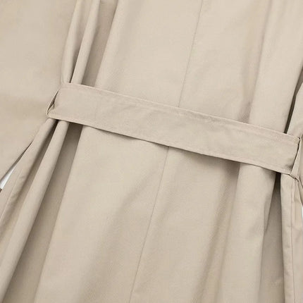 Women's Belted Double-Breasted Trench Coat