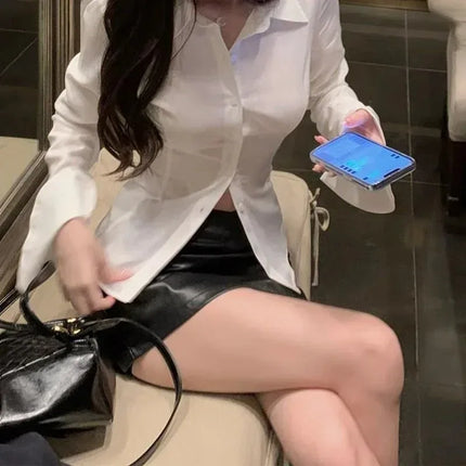 Women's Slim-Fit Flared Sleeve Blouse