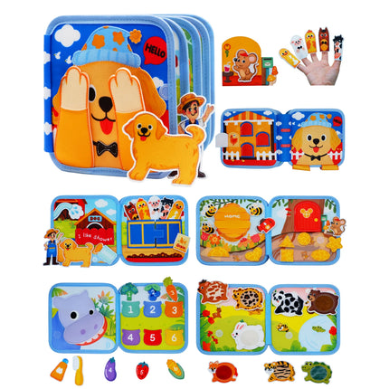 Montessori Busy Book for Toddlers with Life Skills Activities