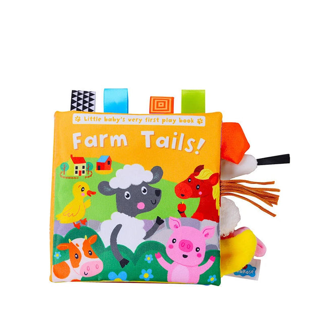 3D Baby Sensory Tail Cloth Book for Early Learning