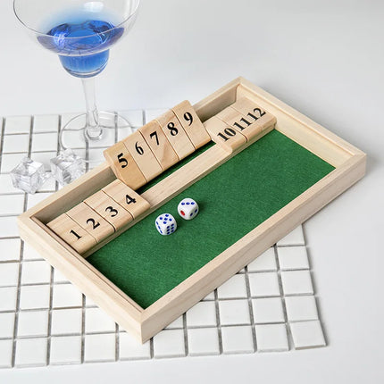 Wooden Shut the Box Game