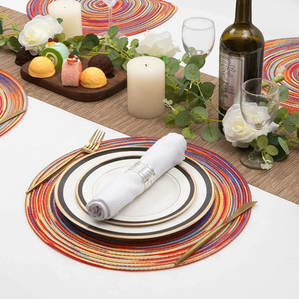Round Woven Placemat Set