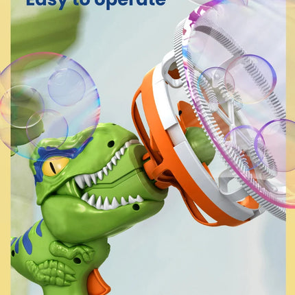 2-in-1 Dinosaur Bubble Gun