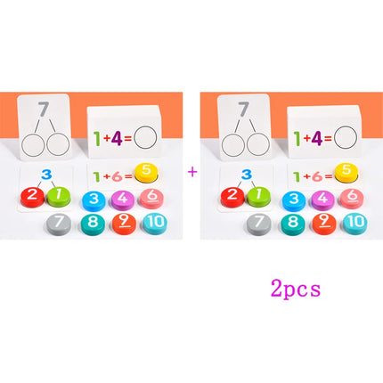 Montessori Math Card Matching Game for Kids