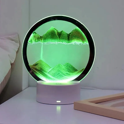 3D Flowing Sand Night Light