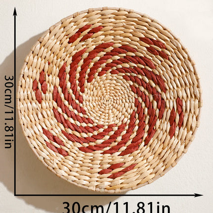 Boho Woven Wall Basket Decor