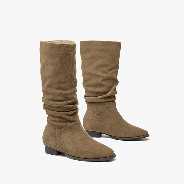 Women's Suede Mid-Calf Boots