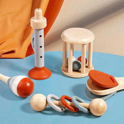 Baby Wooden Handbell Toy