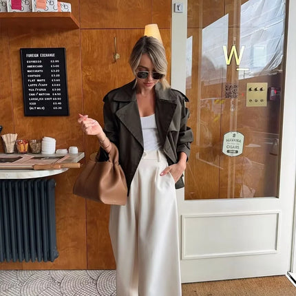 Women's Cropped Trench Jacket