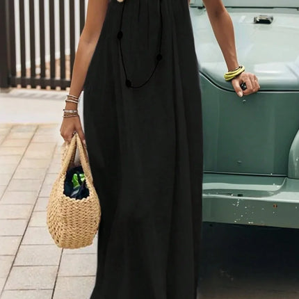 Loose-Fit Spaghetti Strap Dress