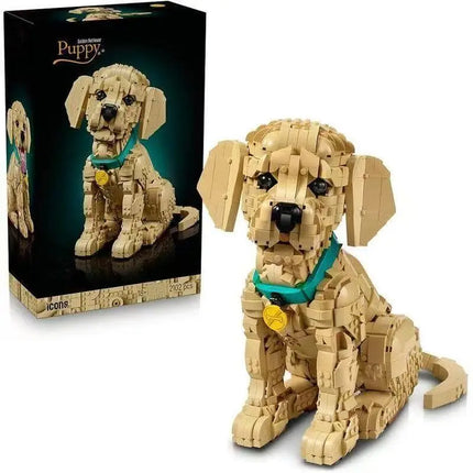 Golden Retriever Puppy Building Blocks Model Set