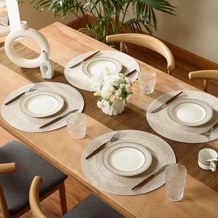 Round Woven Placemat Set