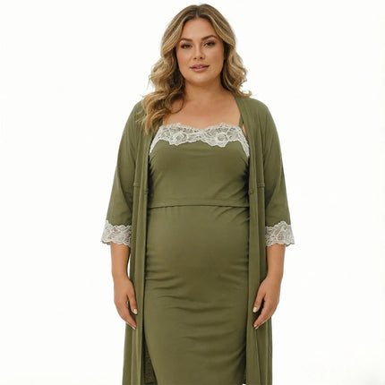 Maternity and Nursing Pajama Set