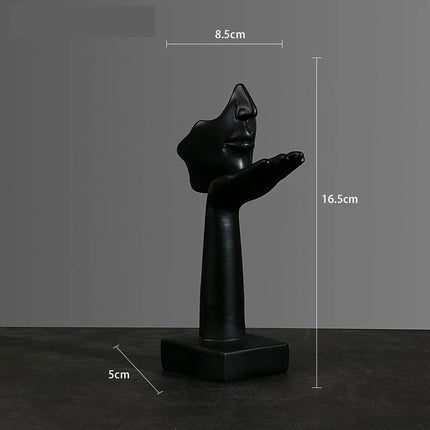 Abstract Resin Mask Figurine