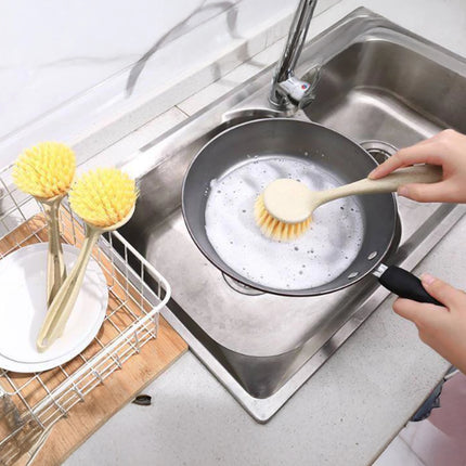 Long-Handle Dishwashing Brush Set