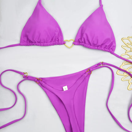Halter Triangle Bikini Set
