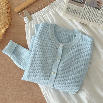 Women's Long Sleeve Knitted Cardigan