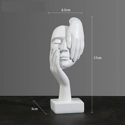 Abstract Resin Mask Figurine