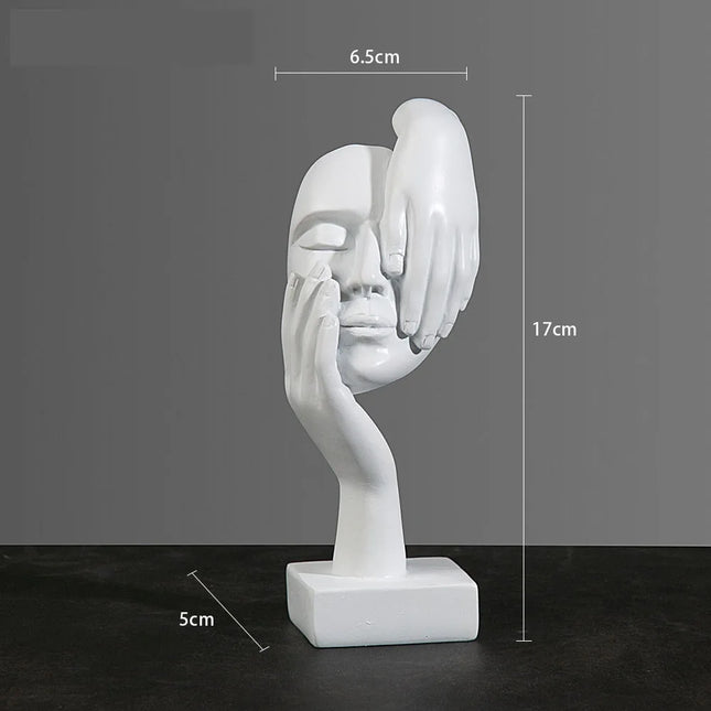 Abstract Resin Mask Figurine