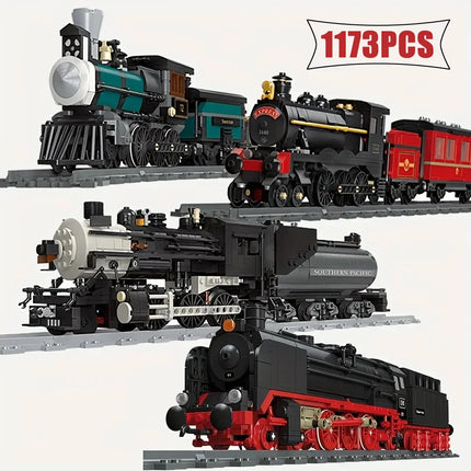Steam Train Building Block Set