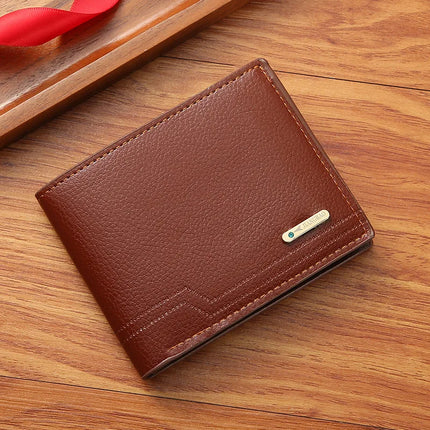 Fashionable Men's Bifold Short Wallet