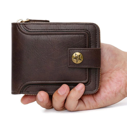 Vintage Trifold PU Wallet
