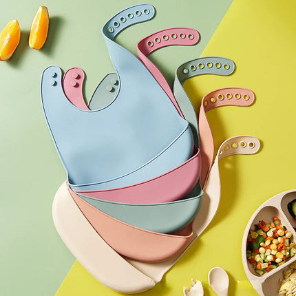 Baby Silicone Bib with Pocket