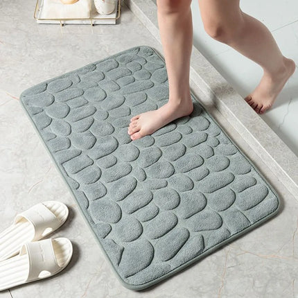 Cobblestone Embossed Bath Mat
