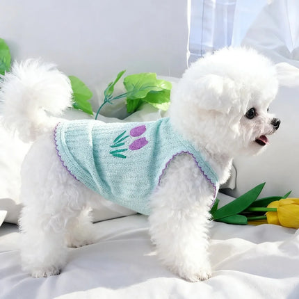 Floral Pet Suspender Vest