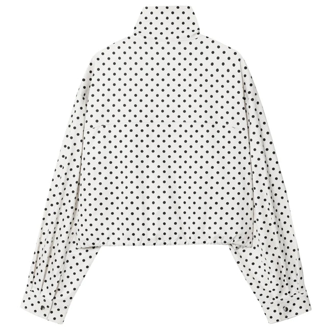 Women's Polka Dot Bomber Jacket