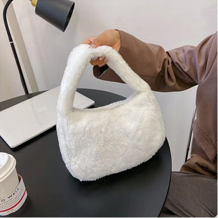 Leopard Fluffy Shoulder Bag