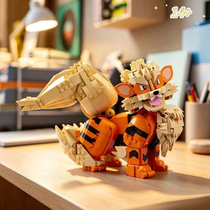 Orange Fantasy Beast Building Block Set