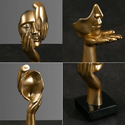Abstract Resin Mask Figurine