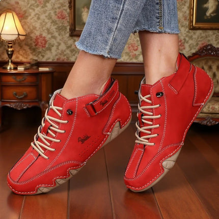 Women's Leather High-Top Shoes