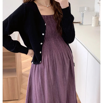 Maternity Cardigan and Dress Set